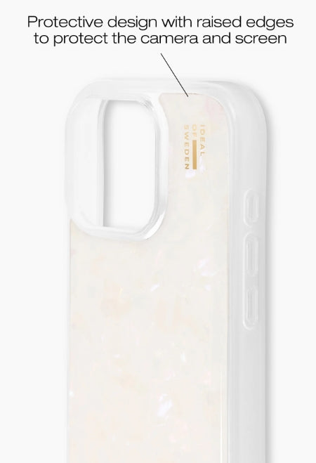 Ideal of Sweden iPhone 16 Pro Pearlized Cover - White