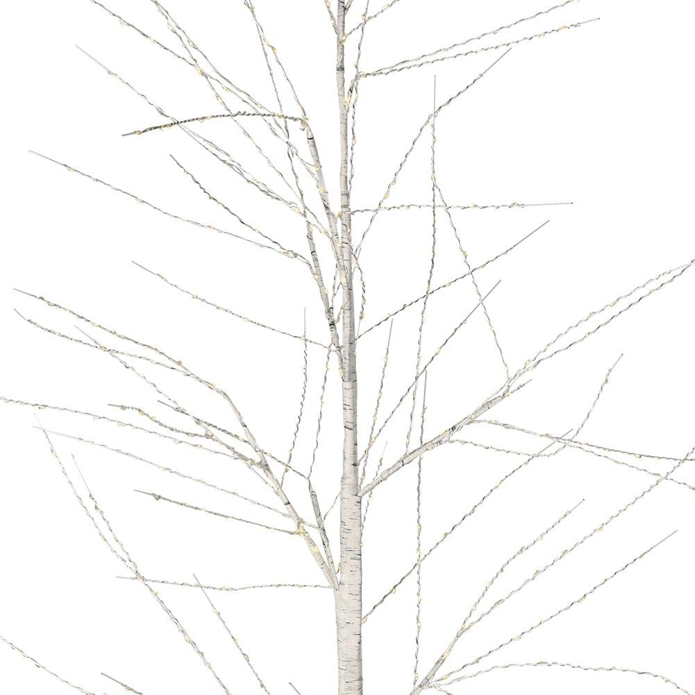 Illuminated Birch tree with 522 LEDs for Christmas decoration