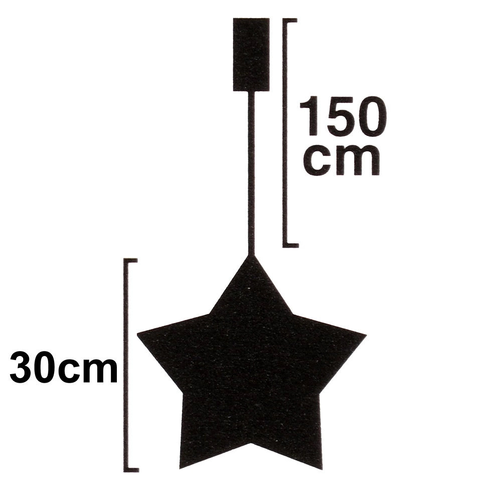 Illuminated Gold Star, 30 cm, 20 LED, Battery-Powered