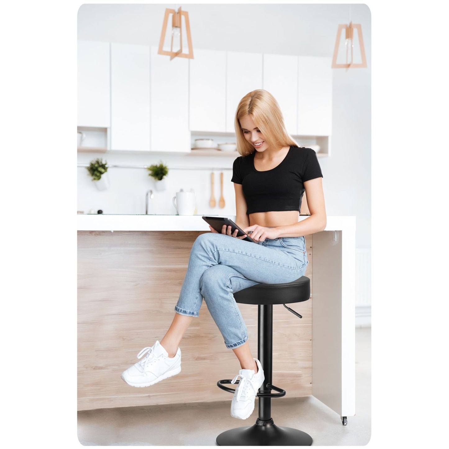 Imago bar stool, black