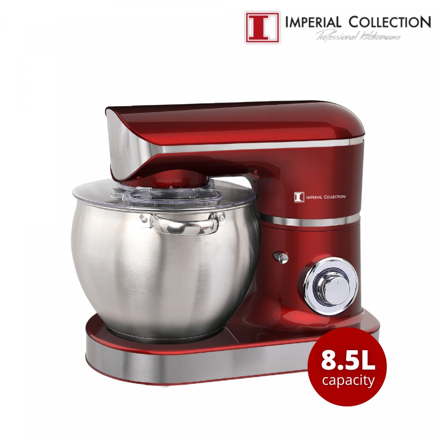 Imperial Collection 2200W Stand Mixer with 8.5L S/S Mixing Bowl Black