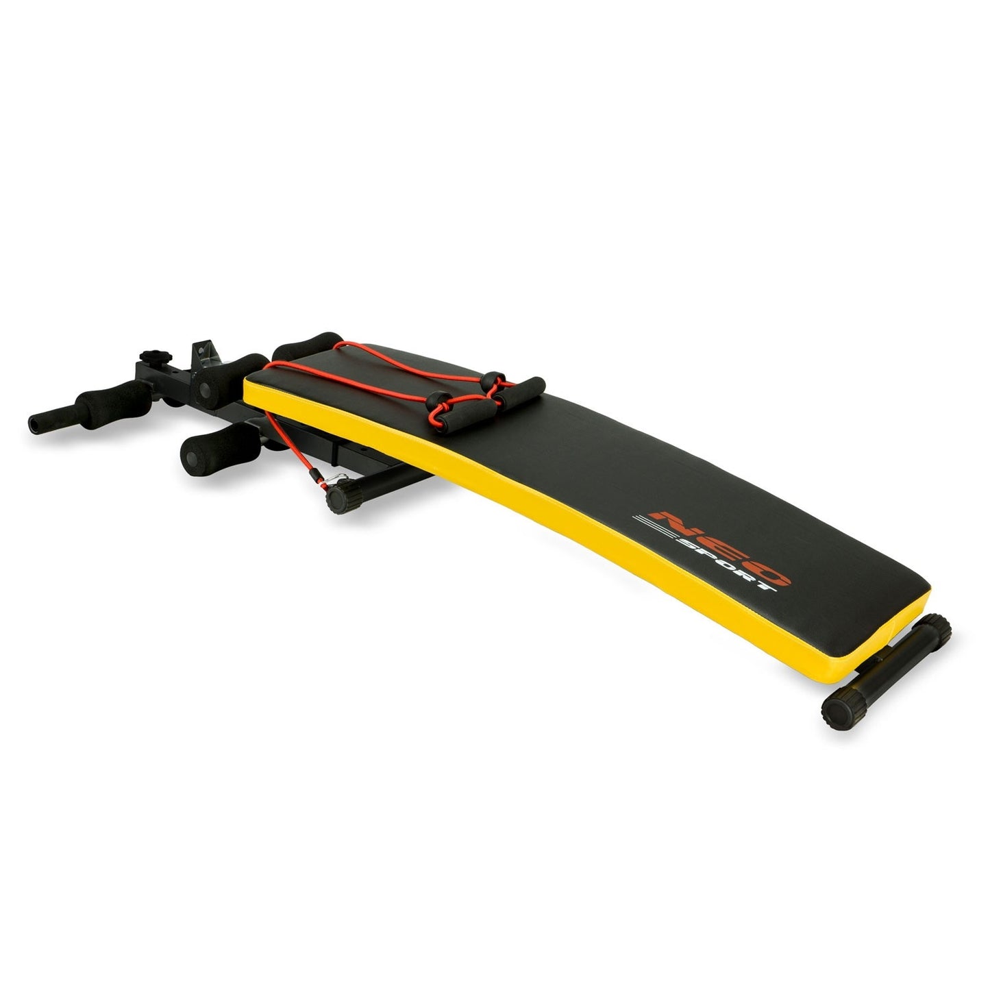 Incline bench for exercising with Neo-Sport NS-08G expanders