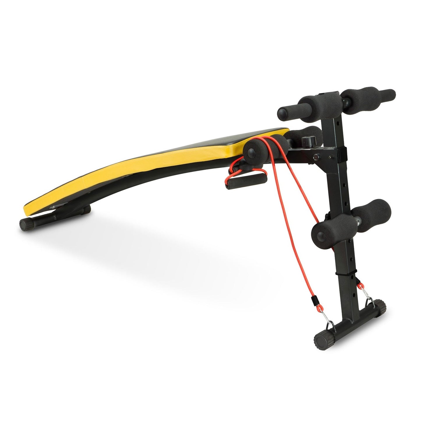 Incline bench for exercising with Neo-Sport NS-08G expanders