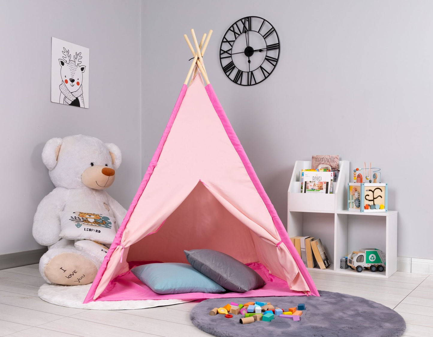 Indian teepee tent, pink wigwam for children