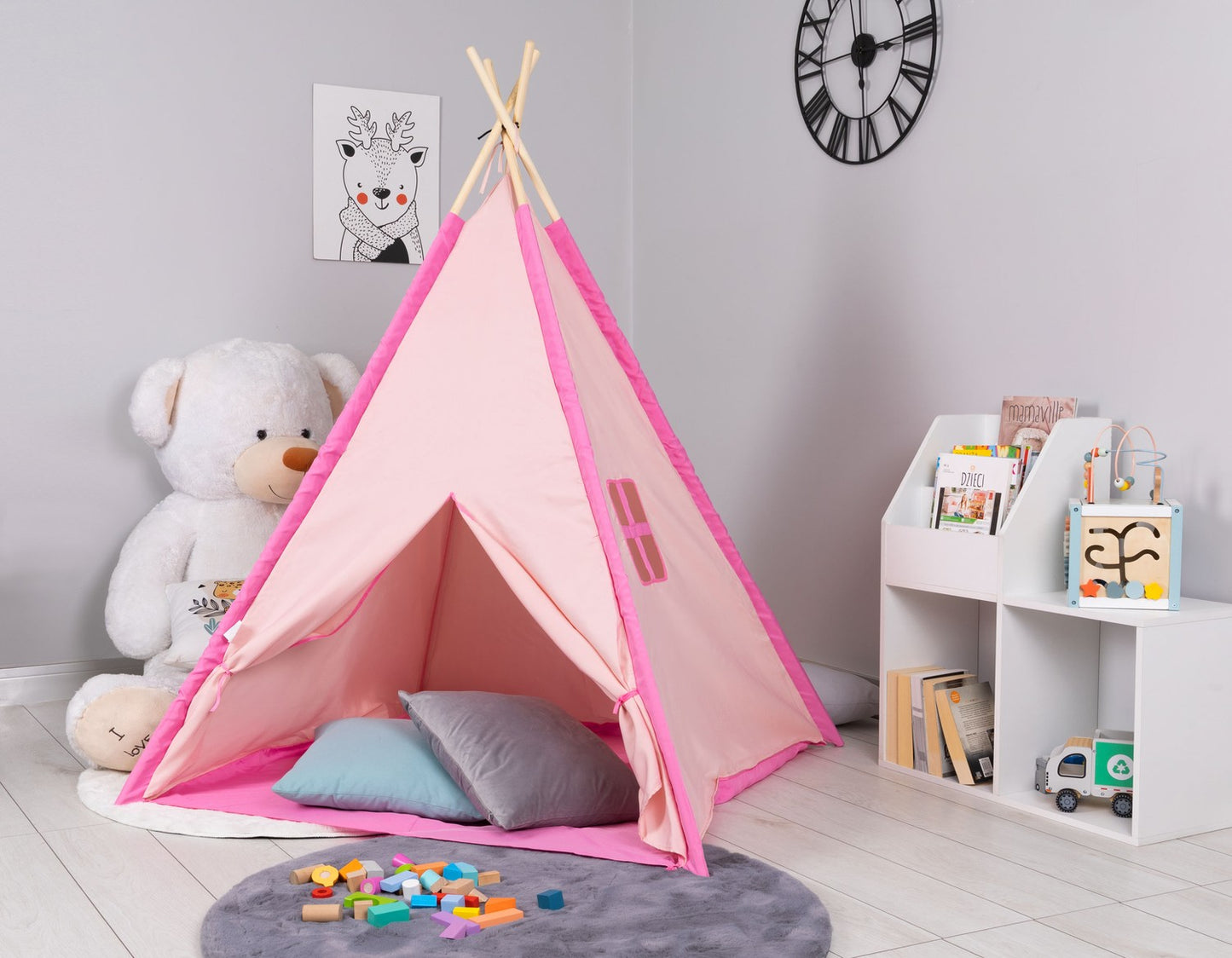 Indian teepee tent, pink wigwam for children