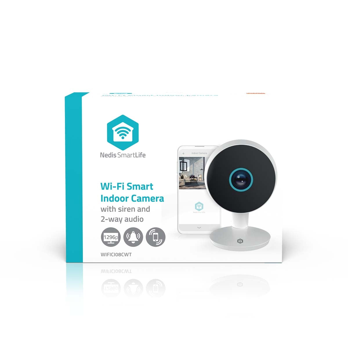 Indoor Wi-Fi Camera, 3MP HD, Night Vision, Motion Sensor