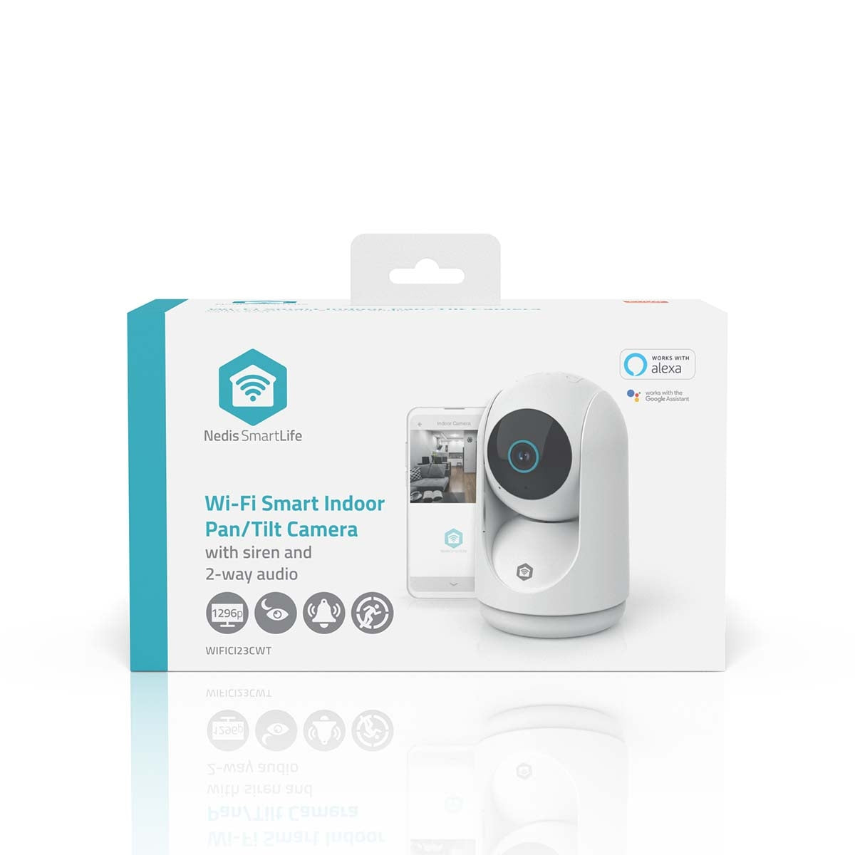 Indoor Wi-Fi Camera, 3MP HD, Pan/Tilt, Night Vision