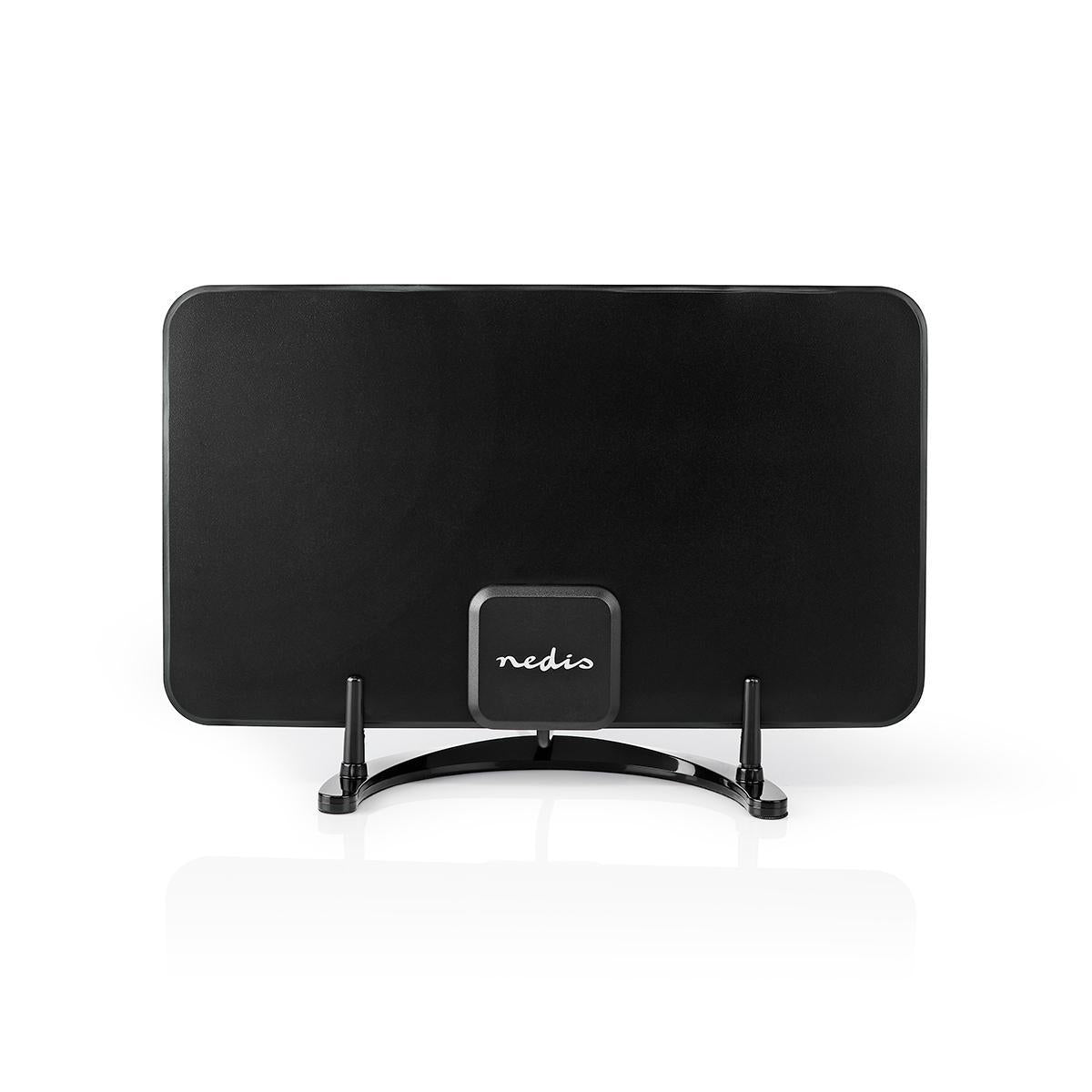 Indoor antenna | Active | FM / UHF / VHF | Reception area: 0-25 km | LTE700 | Gain: 26 dB | ABS | Black