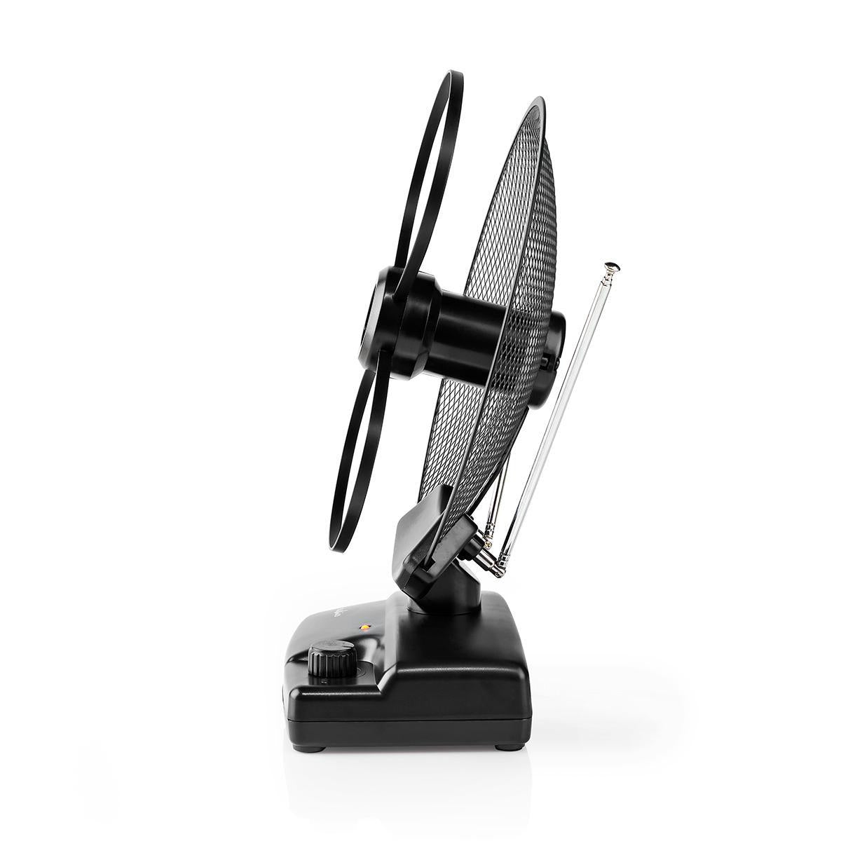 Indoor antenna | Active | FM / UHF / VHF | Reception area: 0-25 km | LTE700 | Gain: 36 dB | Gain Control | ABS | Black