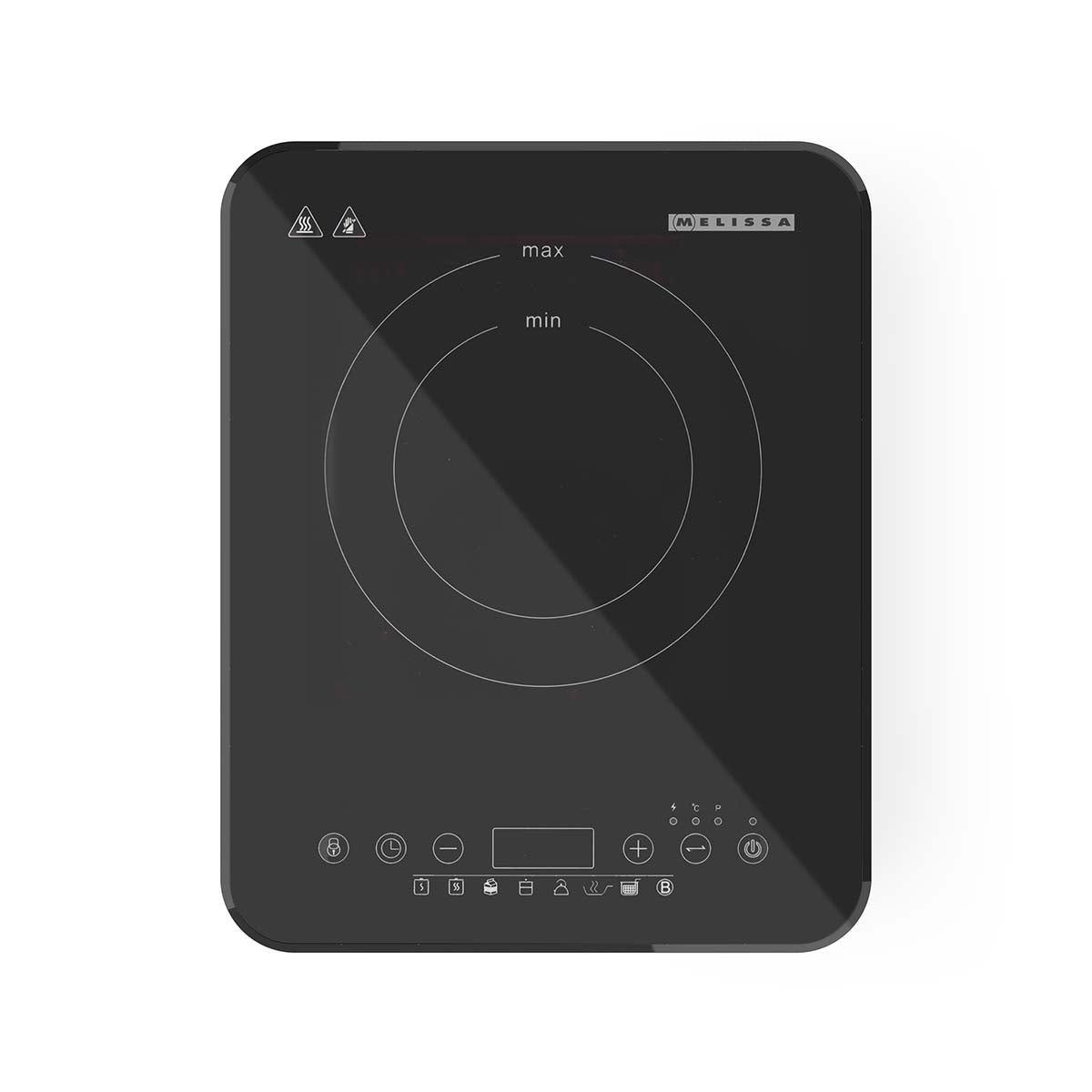 Induction Cooktop, 2000W, 10 Levels, Timer, Black