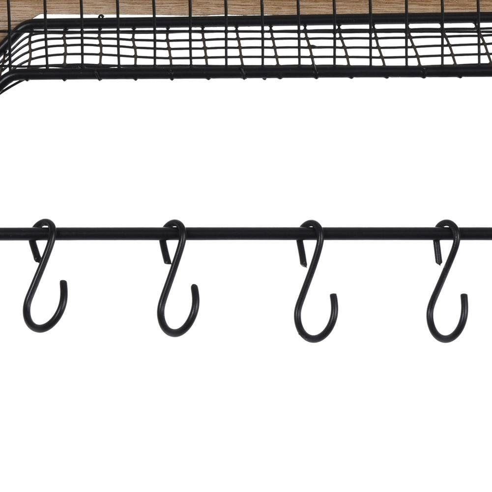 Industrial Black Clothes Hanger for Kitchen, Bathroom & Wardrobe