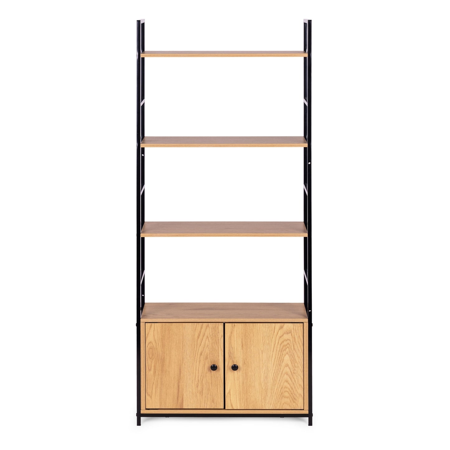Industrial Loft Shelf with Cabinet and 4 Shelves ModernHome