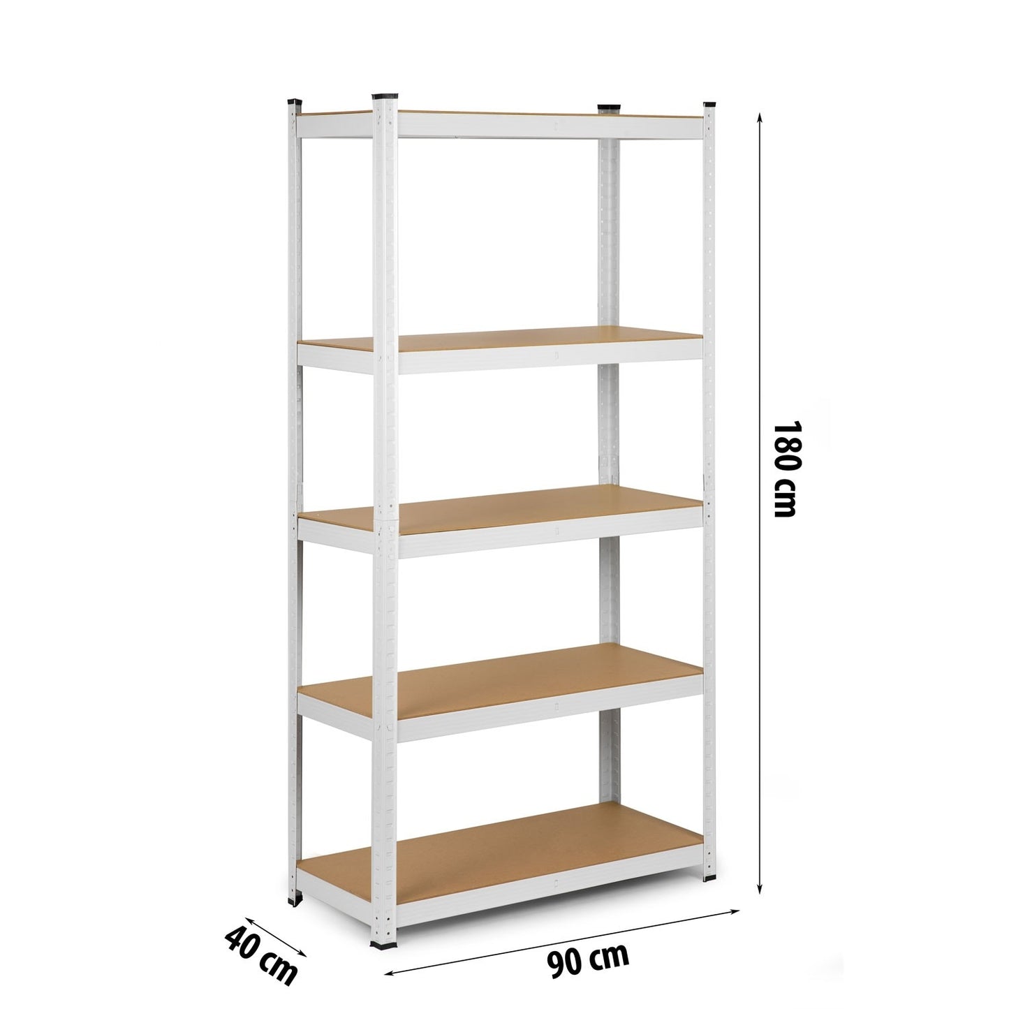 Industrial Metal Shelving for Warehouse 180 x 90 x 40 cm - Humberg 4847