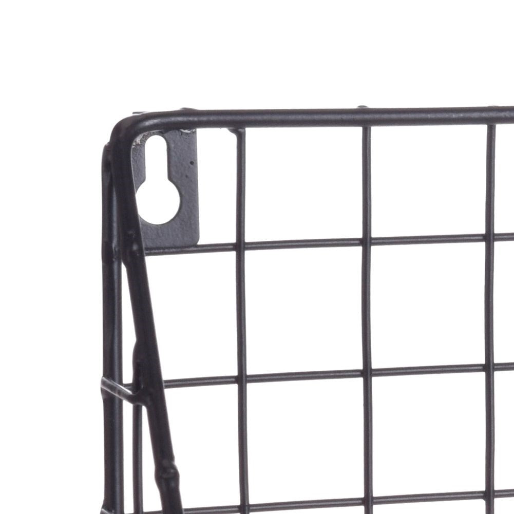 Industrial black wall-mounted shelf for any room