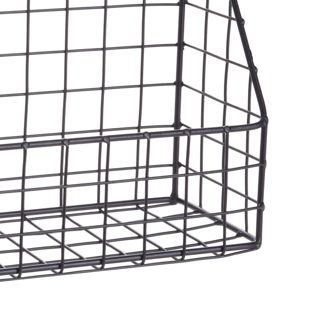Industrial black wall-mounted shelf for any room
