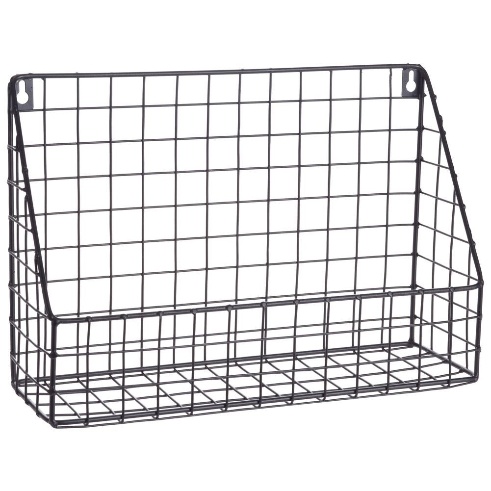 Industrial black wall-mounted shelf for any room