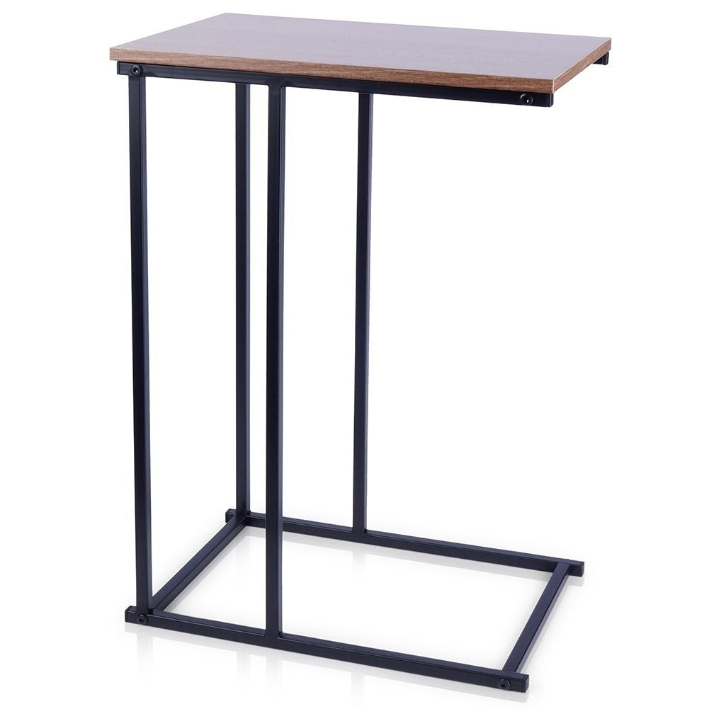 Industrial loft table in black metal for multiple uses