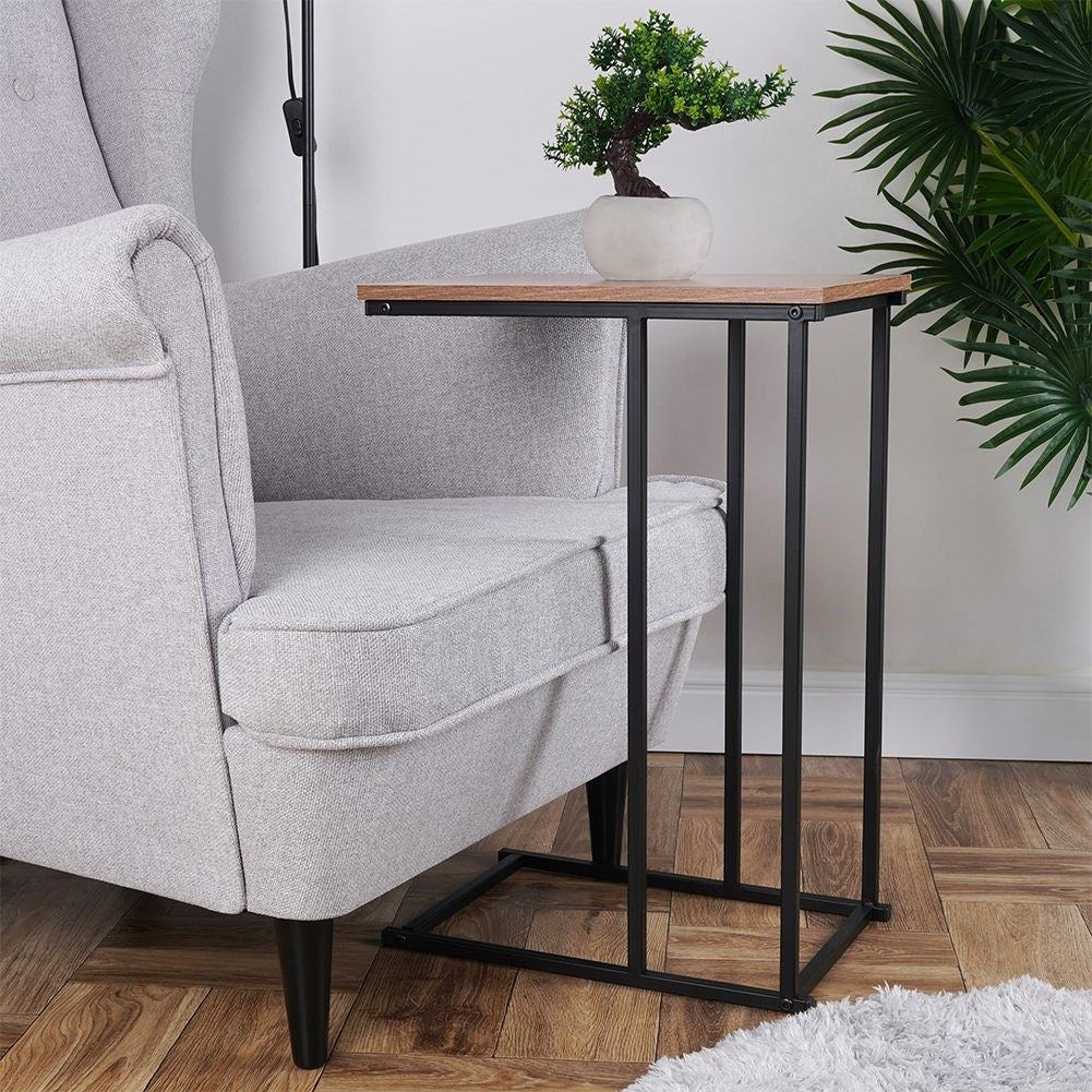 Industrial loft table in black metal for multiple uses