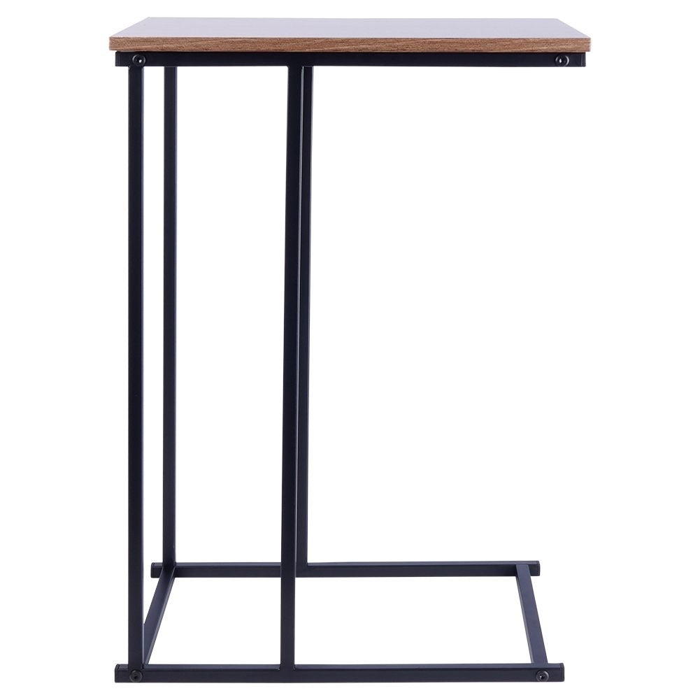 Industrial loft table in black metal for multiple uses