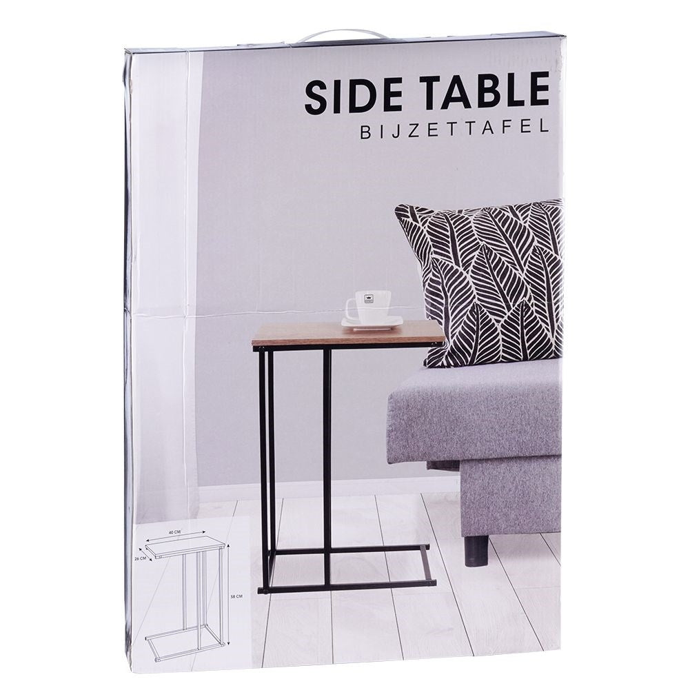 Industrial loft table in black metal for multiple uses