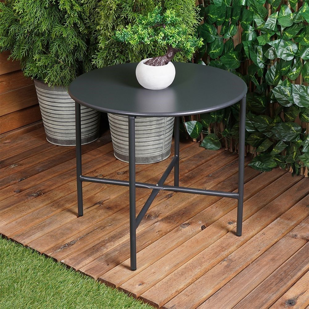 Industrial metal coffee table for loft environment, bedside table, flower pot