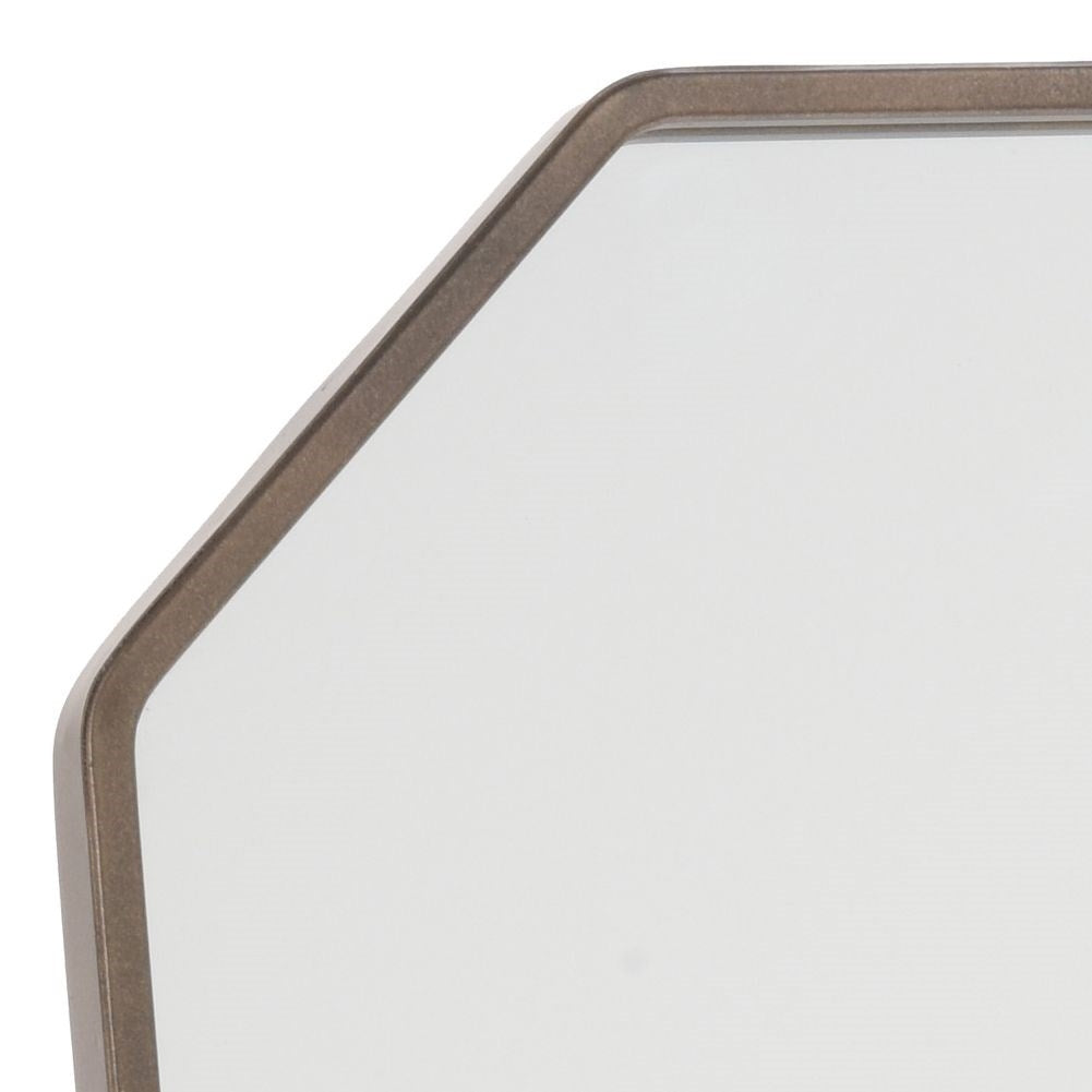 Industrial mirror with metal frame, 30x43 cm for makeup and beauty