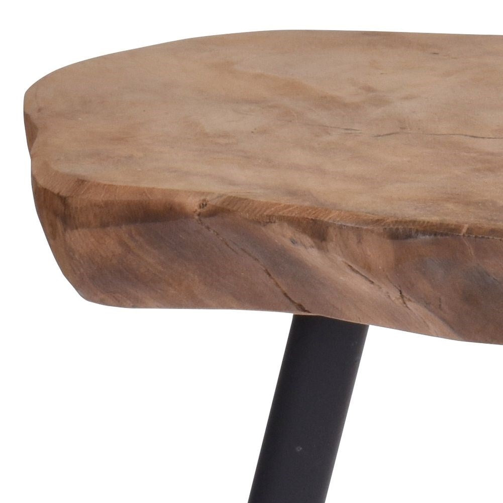 Industrial teak table: coffee table/flower table in loft style