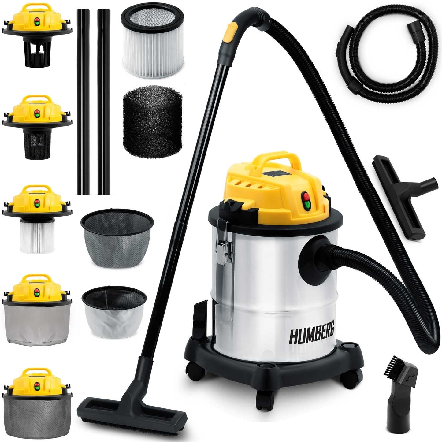 Industrial vacuum cleaner 20L 1200W HM-401