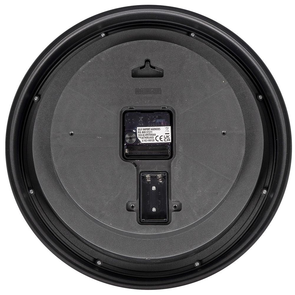 Industrial wall clock 35 cm with movable metal discs