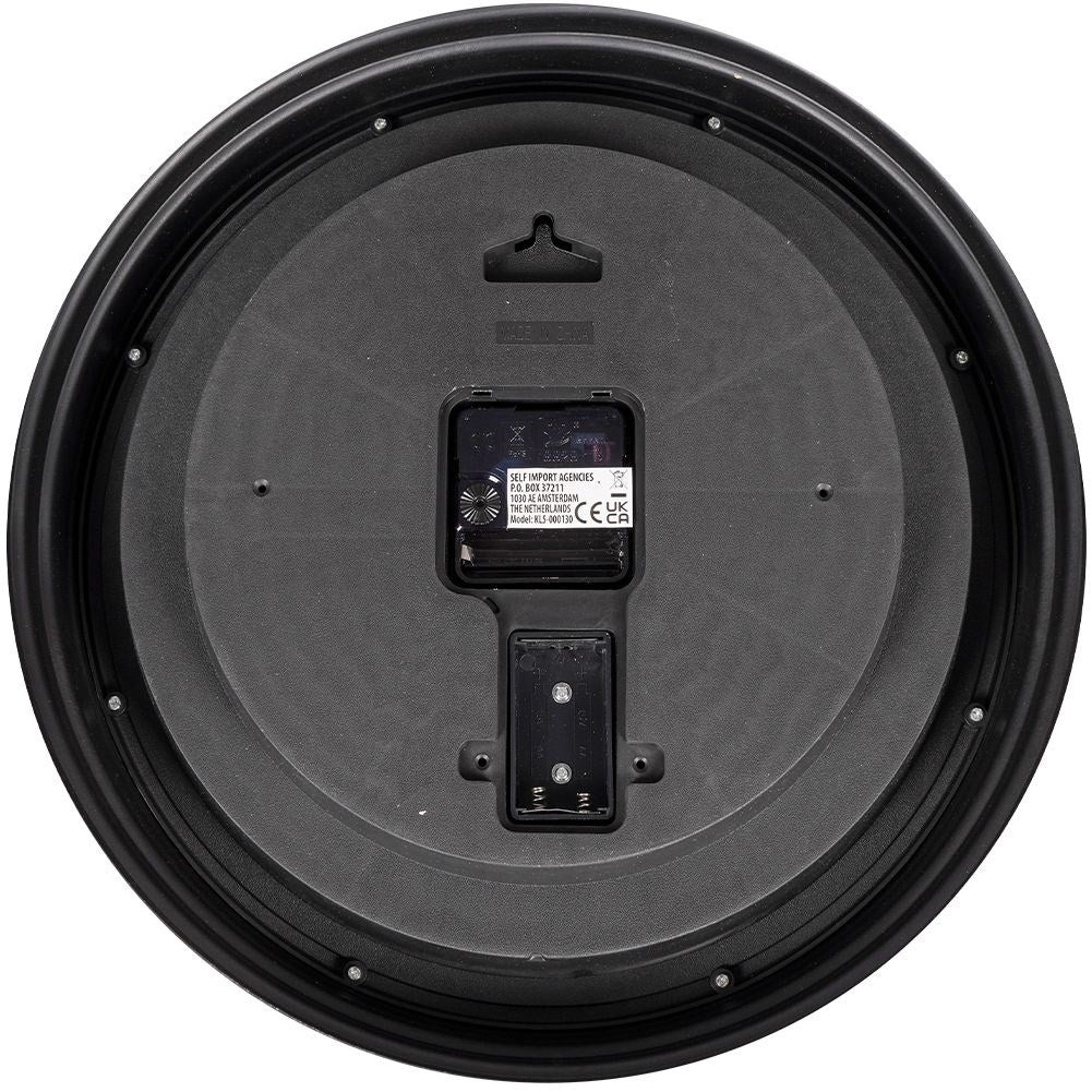 Industrial wall clock 35 cm with movable metal discs
