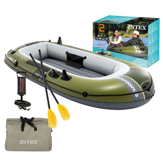 Inflatable 2-Person Boat with Pump and Oars, PVC Material