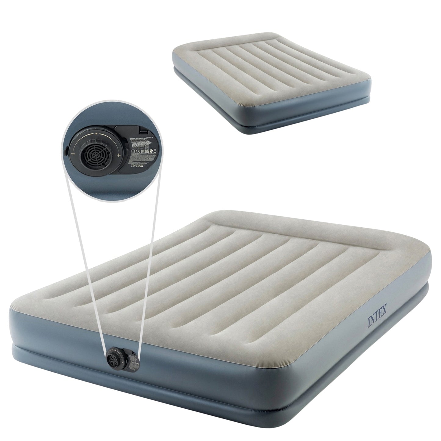 Inflatable Air Mattress 203x152 cm with Pump Double Intex 64118ND