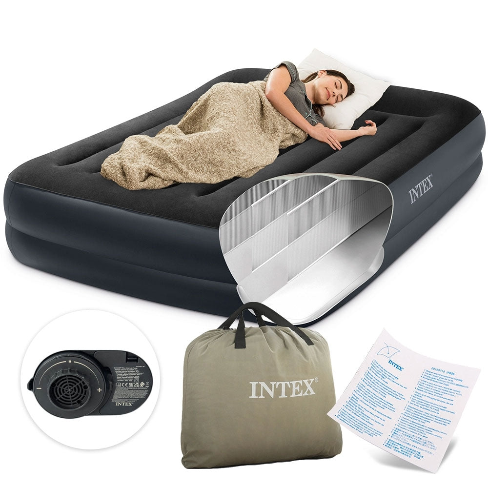 Inflatable Double Air Mattress 203x152 cm for Sleeping