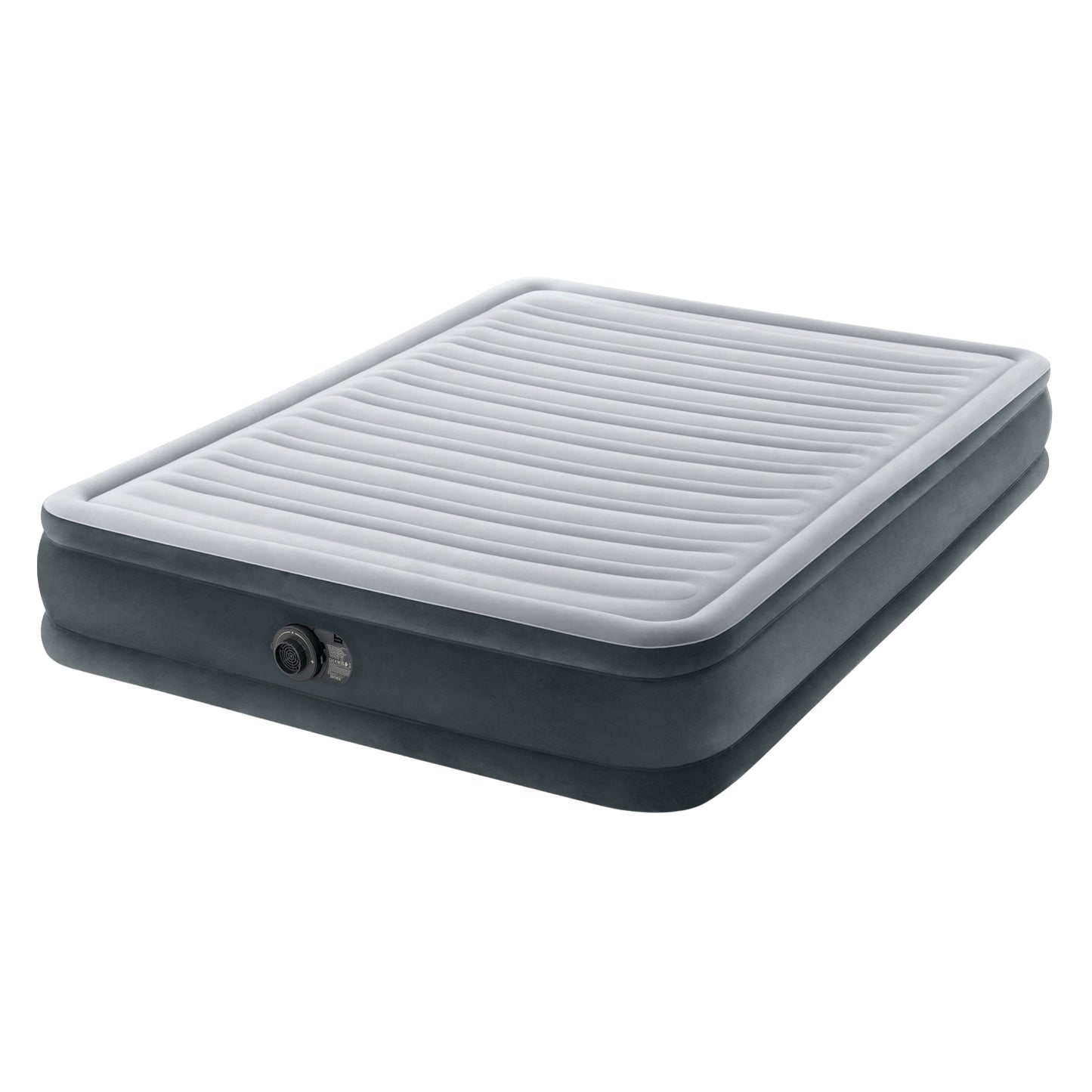 Inflatable Double Air Mattress with Built-in Pump, 203x152 cm