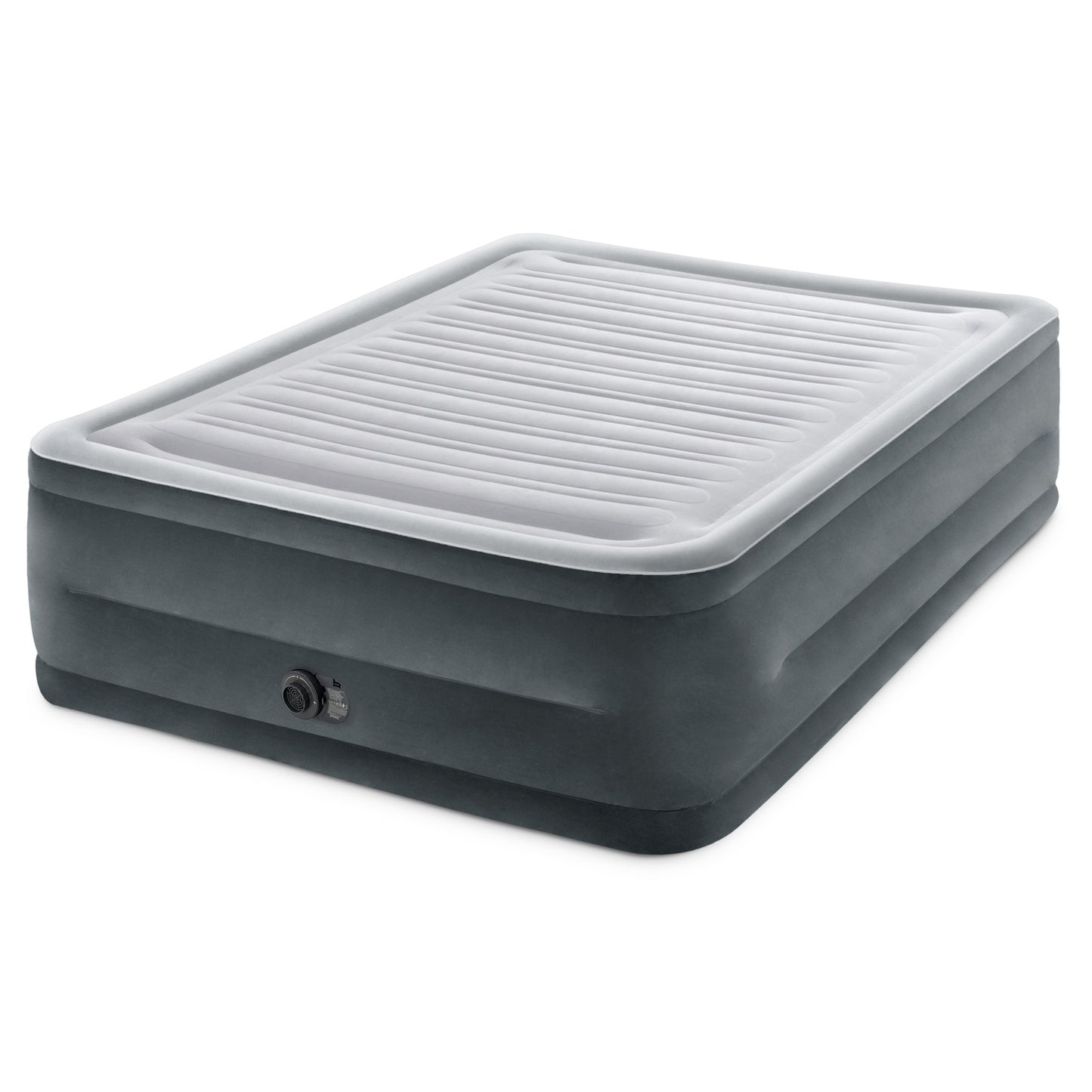 Inflatable Double Mattress with Built-In Pump