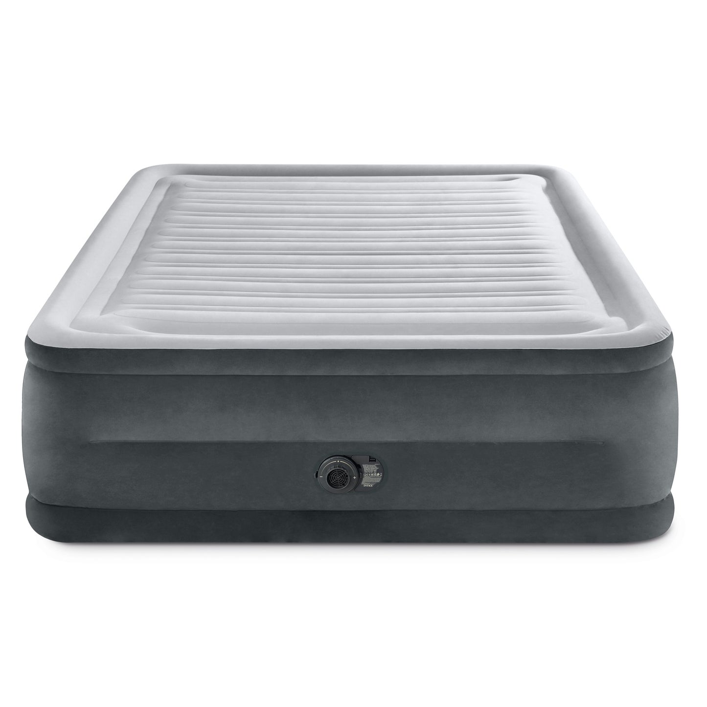Inflatable Double Mattress with Built-In Pump
