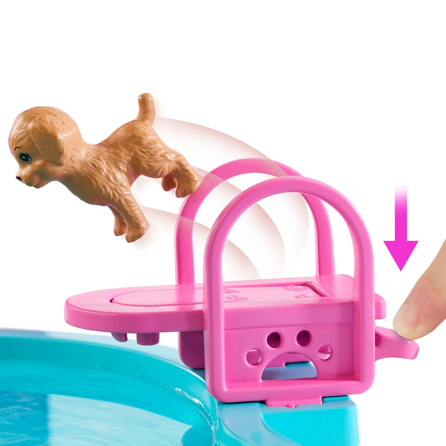 Barbie Pool Playset with Slide and Hot Tub, 17 Accessories