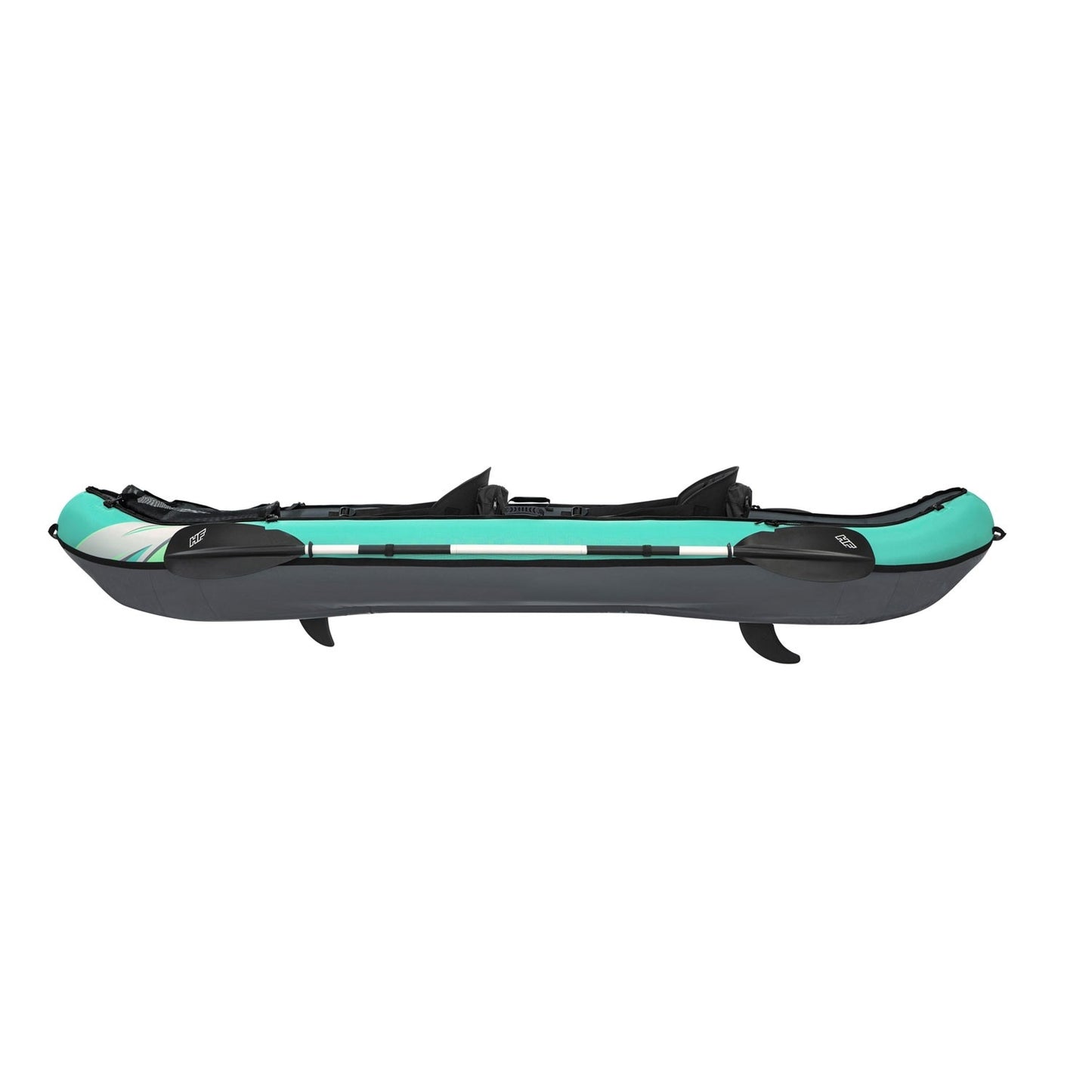 Inflatable Kayak for Two, Heavy-Duty PVC, Adjustable Seats