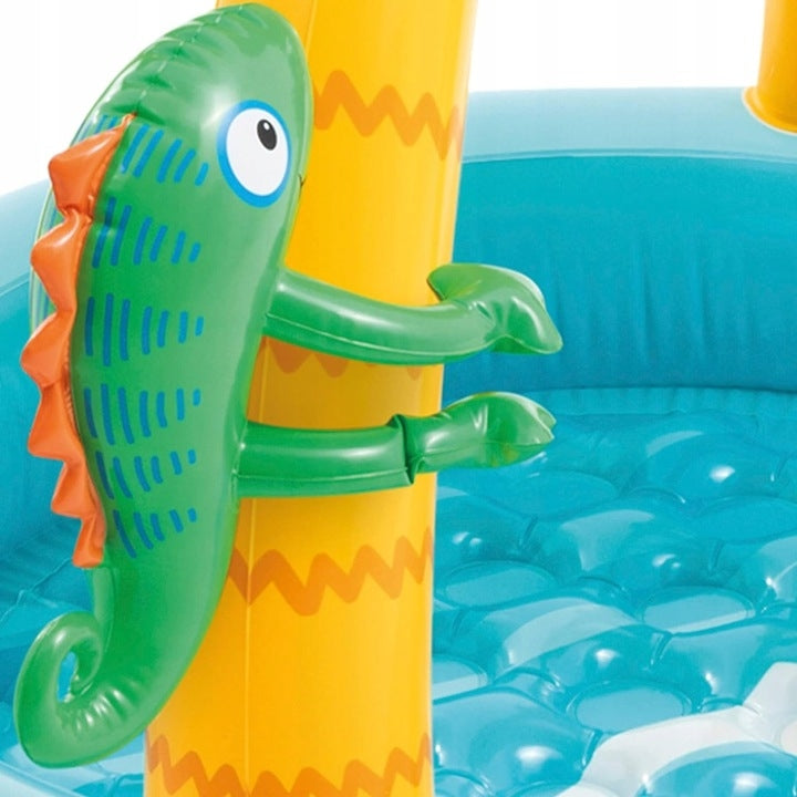 Inflatable Kiddie Pool with Canopy Island Design INTEX 58417
