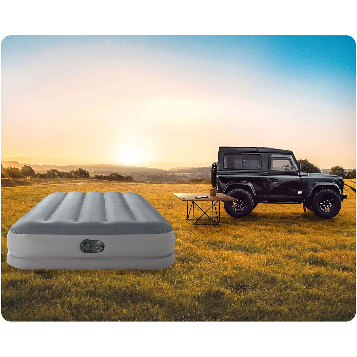 Inflatable Mattress 191x99x30cm with Built-In Pump