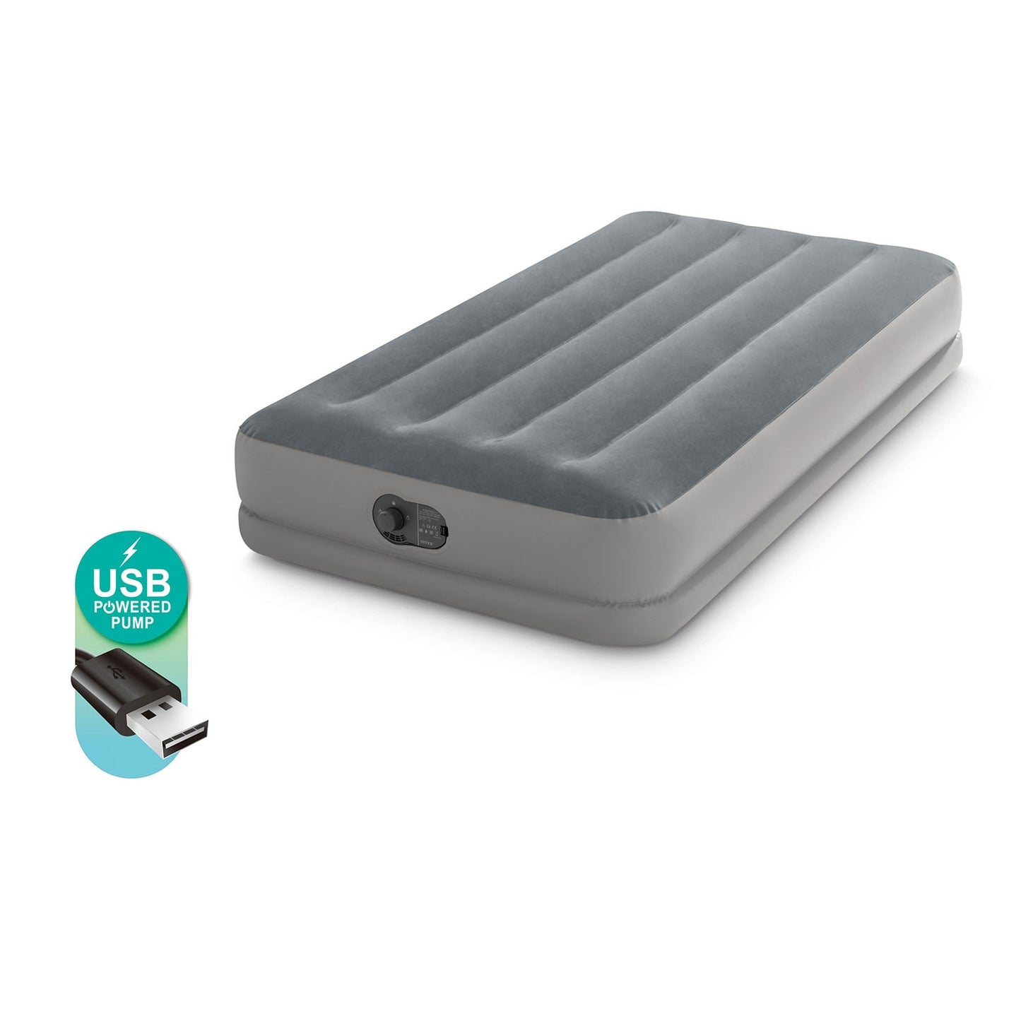 Inflatable Mattress 191x99x30cm with Built-In Pump