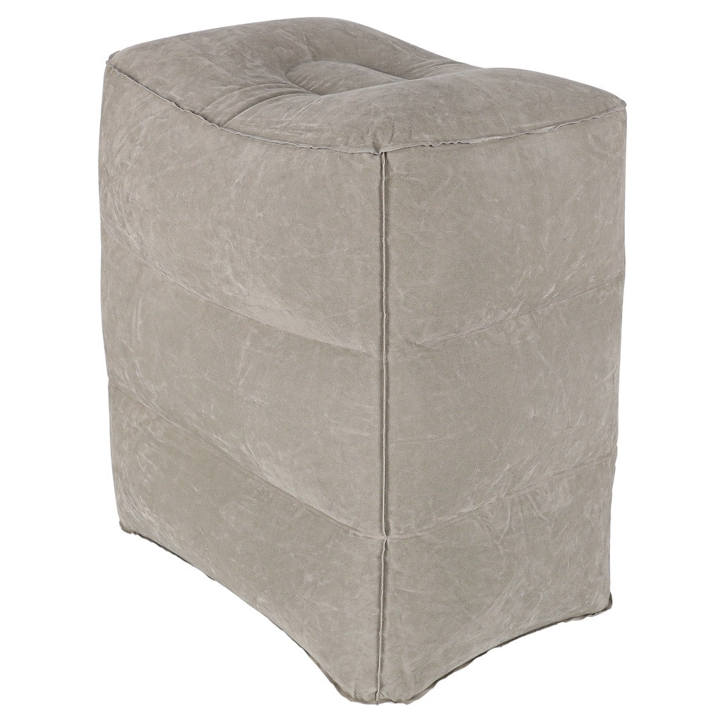 Inflatable Ottoman Footrest, 3-Height Adjustable, Travel