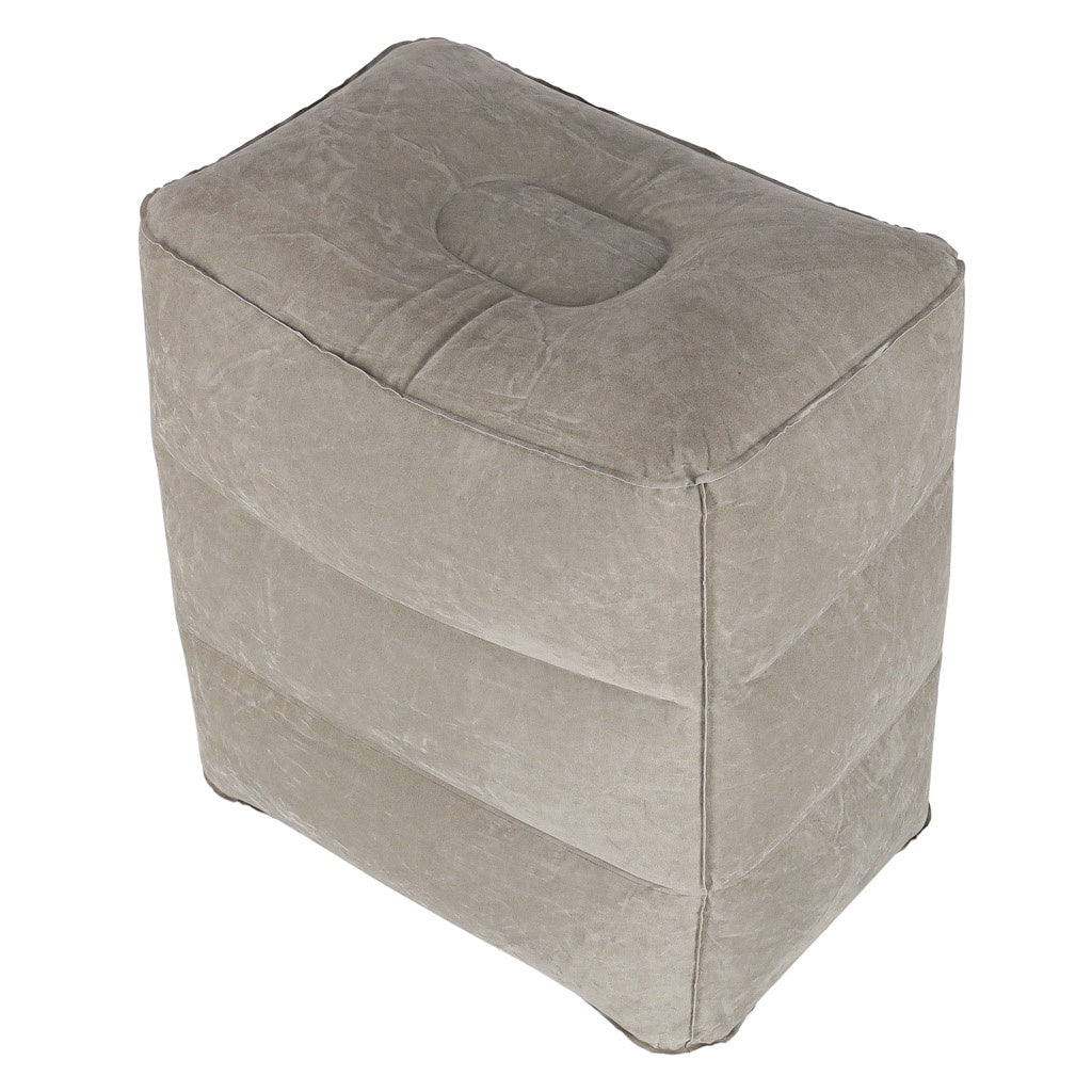 Inflatable Ottoman Footrest, 3-Height Adjustable, Travel