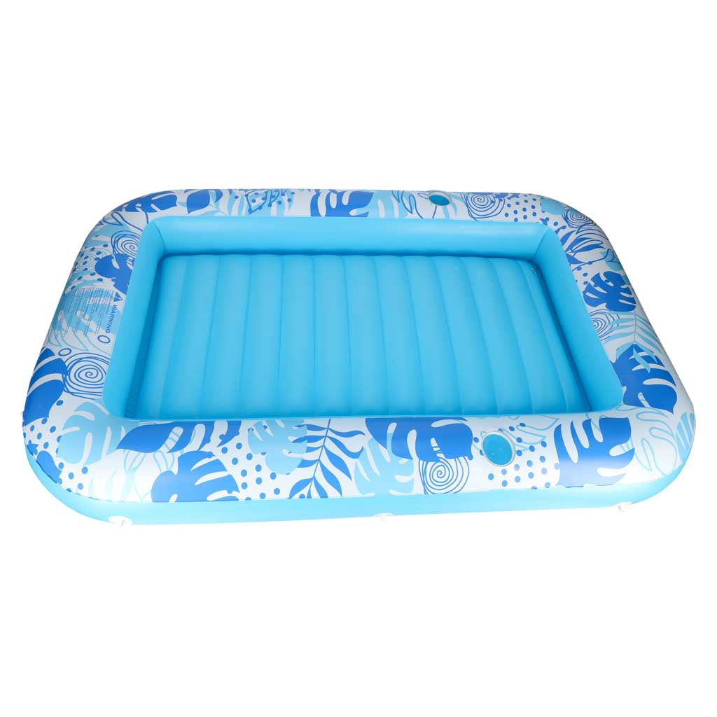 Inflatable Pool Float Lounger 175x115 cm, Pillow, Blue