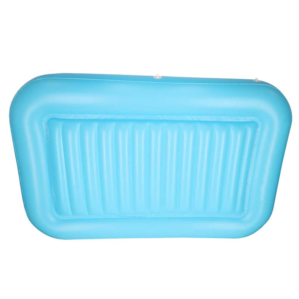 Inflatable Pool Float Lounger 175x115 cm, Pillow, Blue