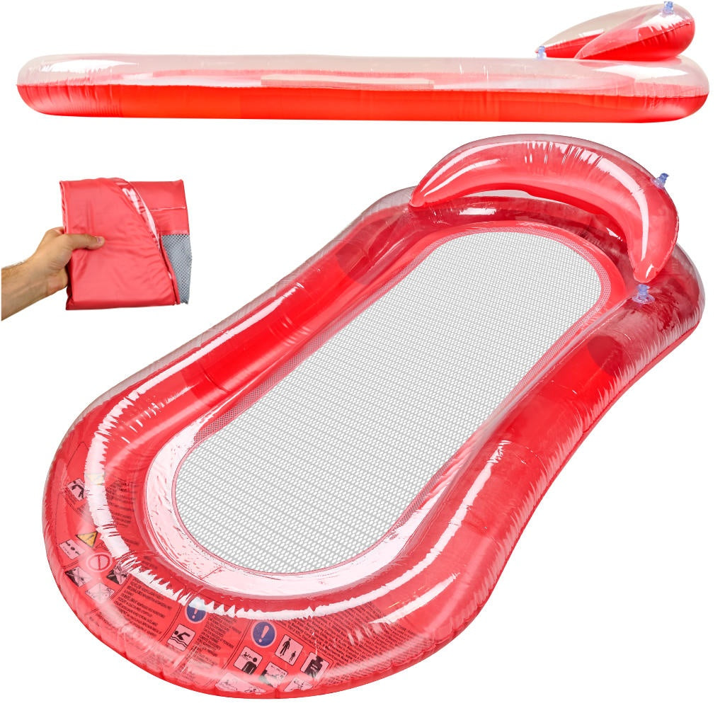 Inflatable Pool Float with Mesh, Water Hammock