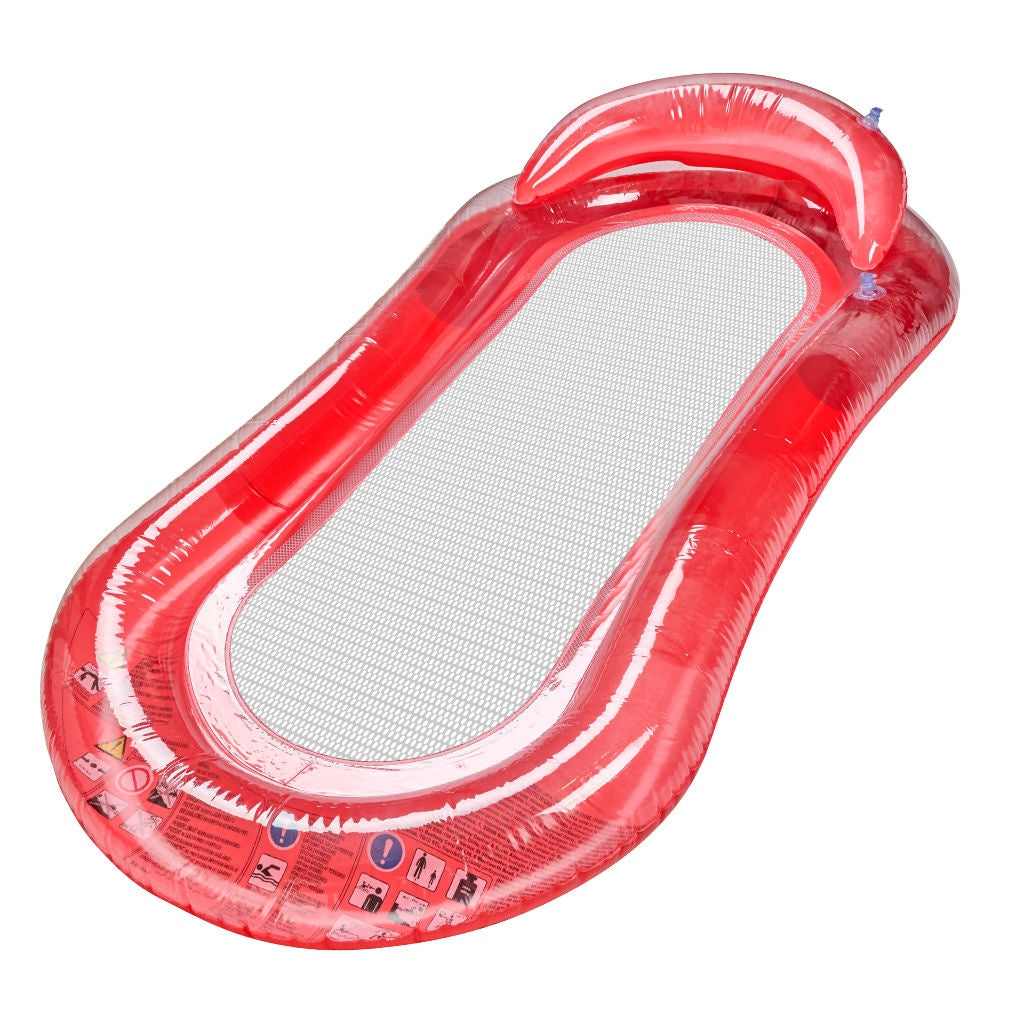 Inflatable Pool Float with Mesh, Water Hammock