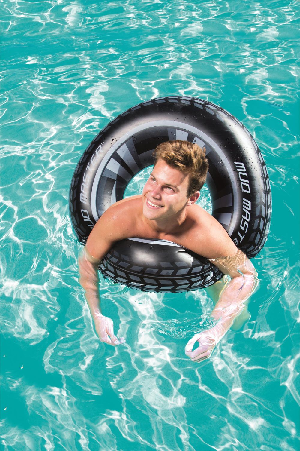 Mud Master Swim Ring, 91 cm, Black, Ages 10+