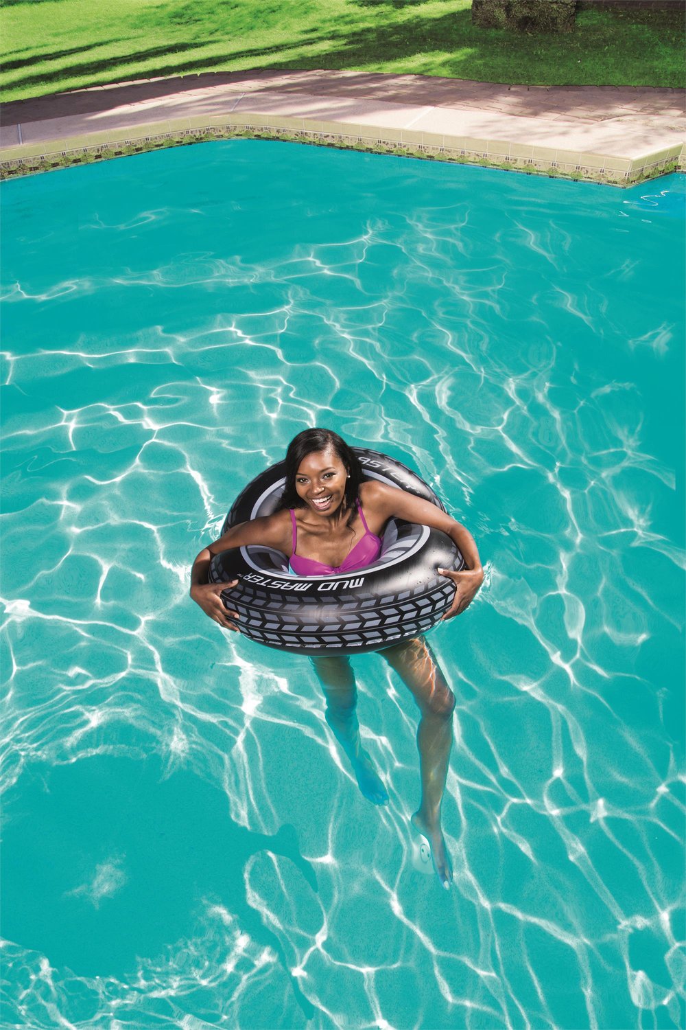 Mud Master Swim Ring, 91 cm, Black, Ages 10+