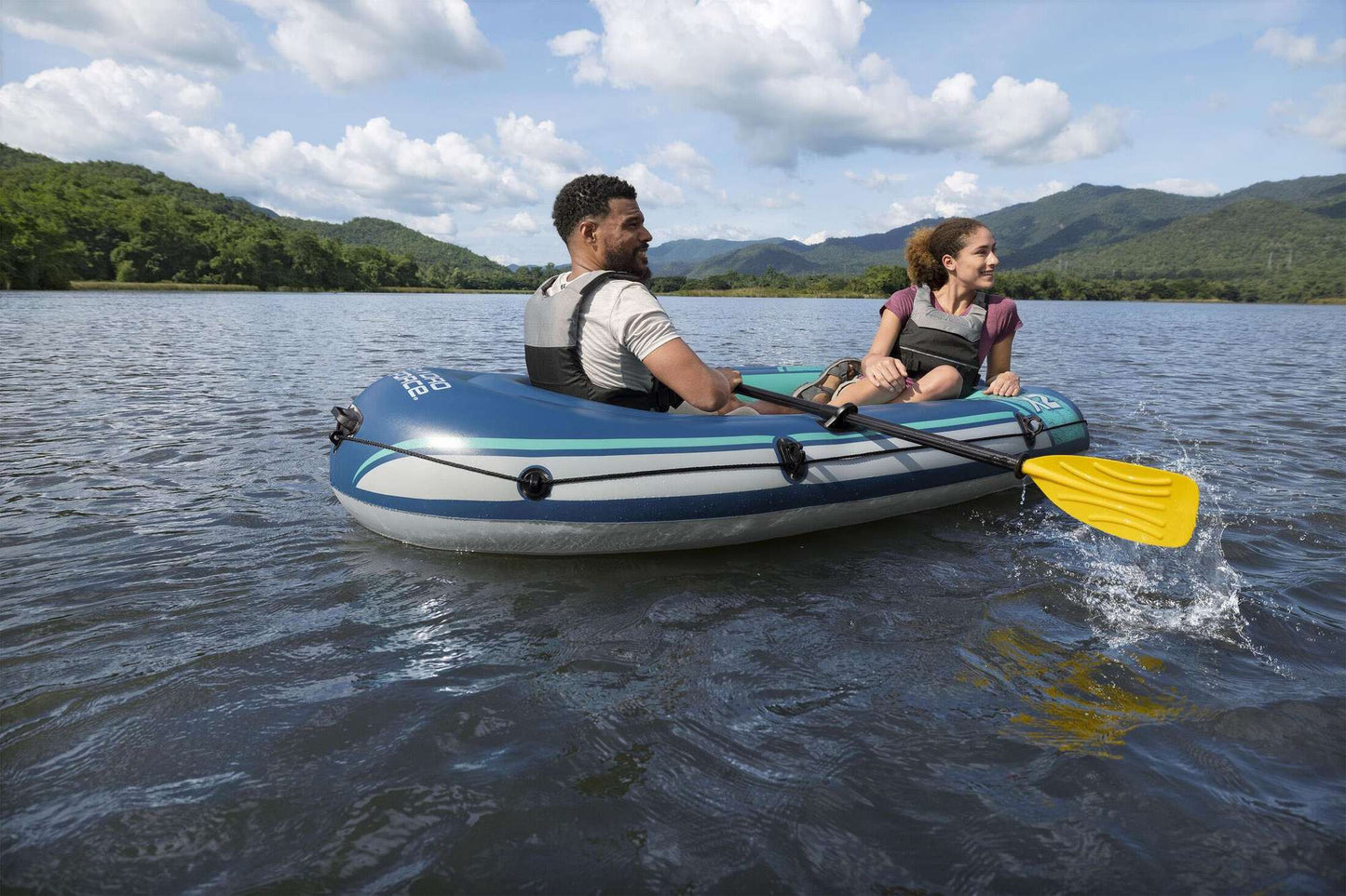 Inflatable Raft Set for 2 Adults, 250kg Capacity